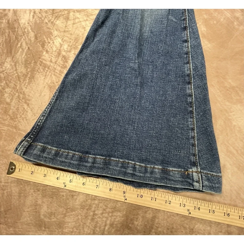 Women's Wranglers 25/30 Retro High Waist Flare Leg Denim Jeans - Picture 3 of 7
